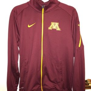 NIKE full zip maroon Minnesota Gopher sweatshirt